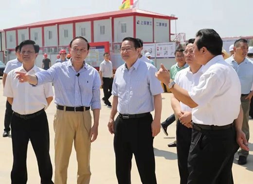 江西省省长易炼红莅临上海沪工南昌项目建设现场调研